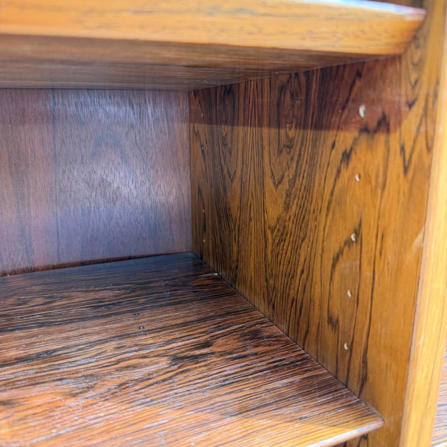 1960s Danish Modern Rosewood Bookcase With Adjustable Shelves For Sale - Image 9 of 9