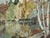 Mid-Century Modern 'Autumn Reflections' Vintage Original Swedish Expressive Landscape Oil Painting, Framed For Sale - Image 10 of 11