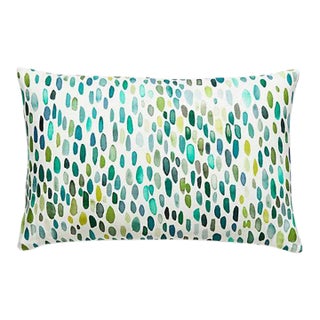 The House of Scalamandré Jamboree Lumbar Pillow, Grasshopper For Sale