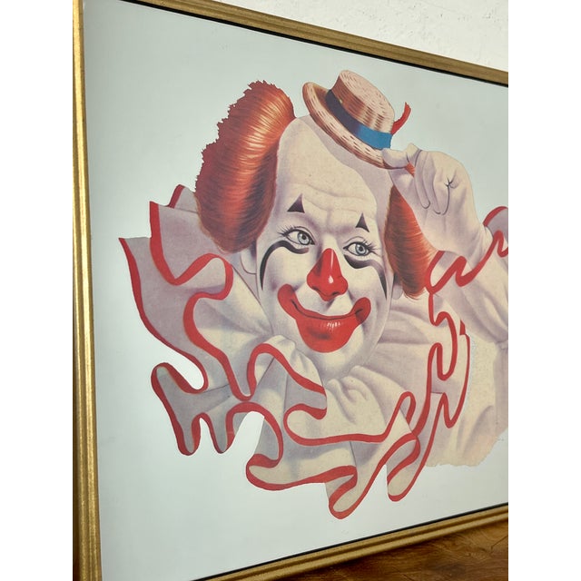 Vintage American Elmo the Clown Mirror by Arthur Sarnoff, 1970s For Sale - Image 9 of 15