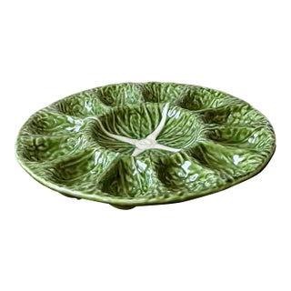 Vintage Cabbageware Deviled Egg Plate For Sale