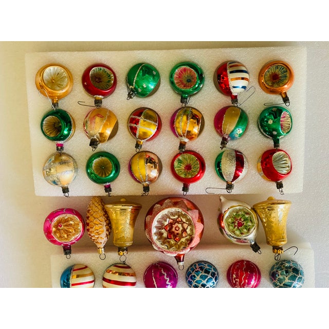 60 Mid 20 Th C Shiny Brite Gkass Holiday Ornaments For Sale - Image 4 of 4