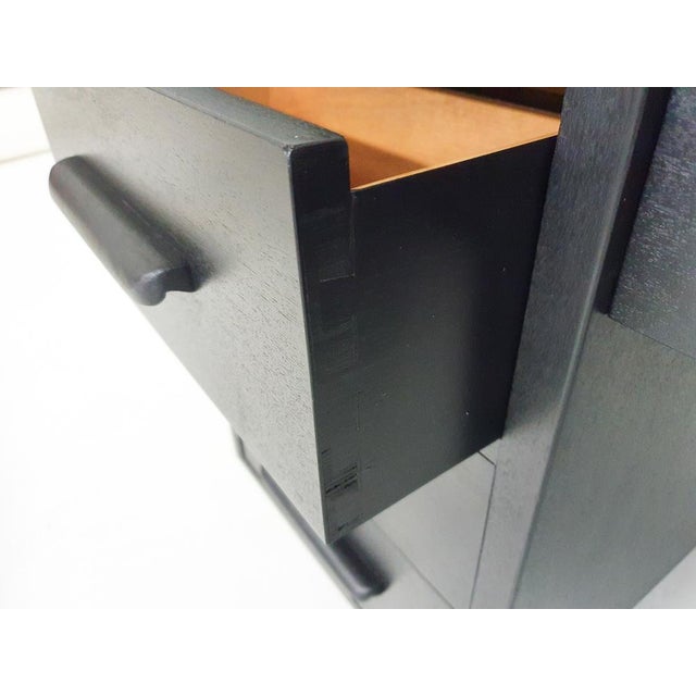 Large Black Wooden Executive Desk, 1960s For Sale - Image 16 of 18