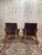 Lounge Chairs in Oak and Velvet, 1950s, Set of 2 For Sale - Image 4 of 7