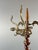 Wood Coat Rack in Twisted Wood and Gilt Bronze, 20th Century For Sale - Image 7 of 9