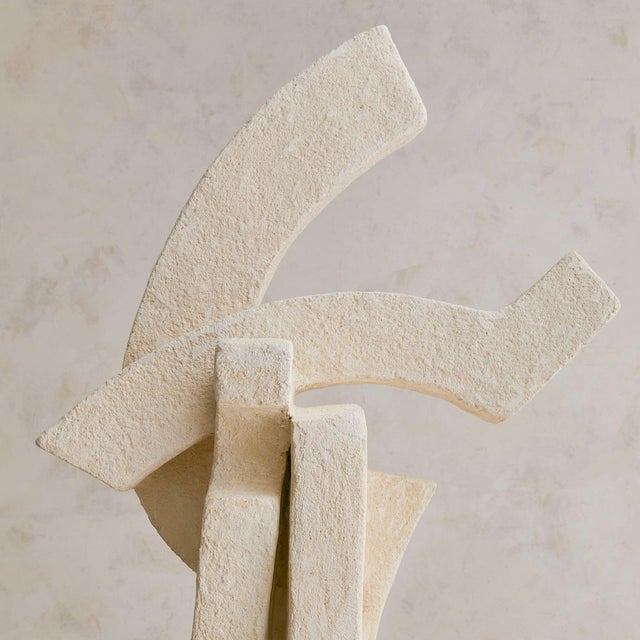 French Abstract Limestone Sculpture, 1970s For Sale - Image 4 of 18