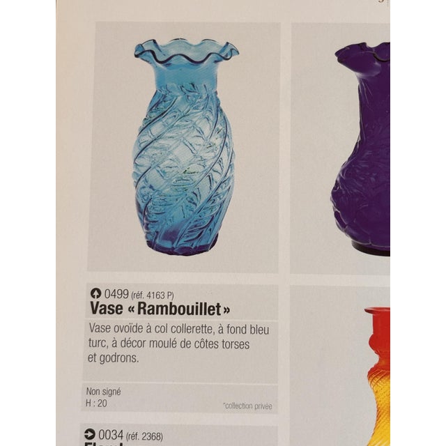 This ancient amber glass vase from Legras & Cie, Cristallerie de Saint-Denis, masterfully crafted by François-Théodore...