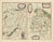 A beautifully composed double map depicting the regions of Vermandois and La Capelle, engraved by Willem Jansz. Blaeu and...