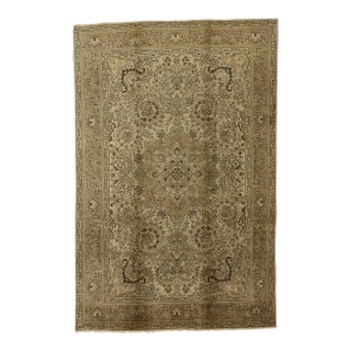 Vintage Persian Tabriz Rug - 06'05 X 09'10 For Sale