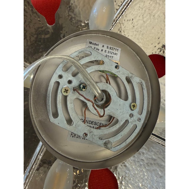 Global Views Lotus Hammered Polish Semi Flush Mourning Pendant For Sale - Image 12 of 12