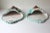 Fabulous pair of vintage Italian Majolica pottery wall pockets. The colours are so good - aqua blue, yellow, maroon. They...