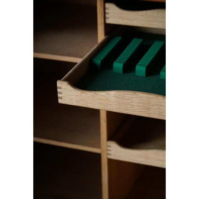 Gold Vintage Danish Oak Sideboard by Henning Kjærnulf, 1950s For Sale - Image 8 of 18