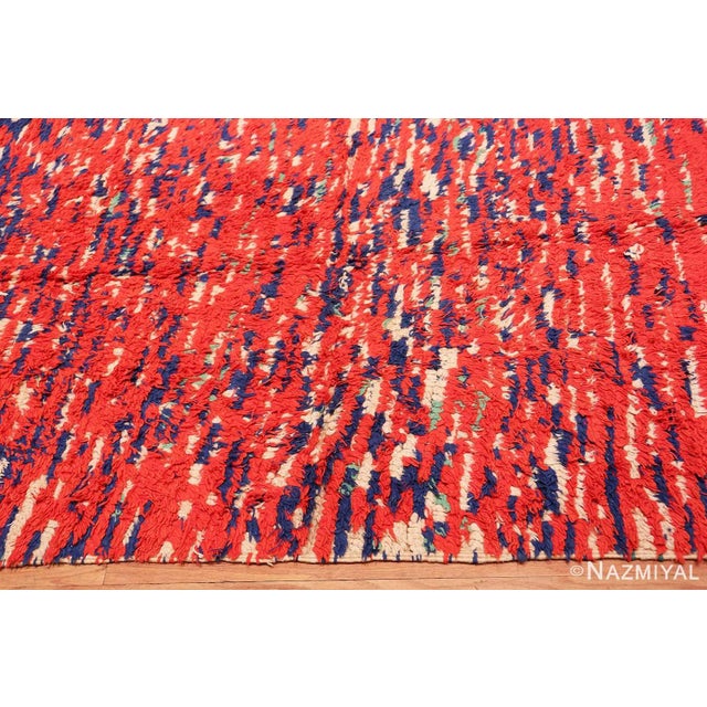 Nazmiyal Collection Colorful Vintage Moroccan Berber Rug For Sale - Image 4 of 6