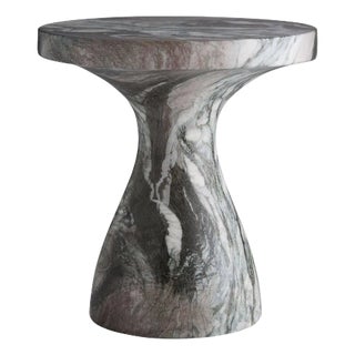 Arteriors Home Large Serafina Accent Table in Verde Faux Marble For Sale