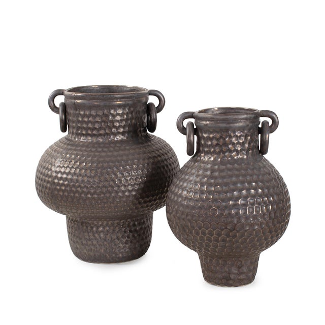 Ashforge Textured Vase Small For Sale - Image 9 of 11