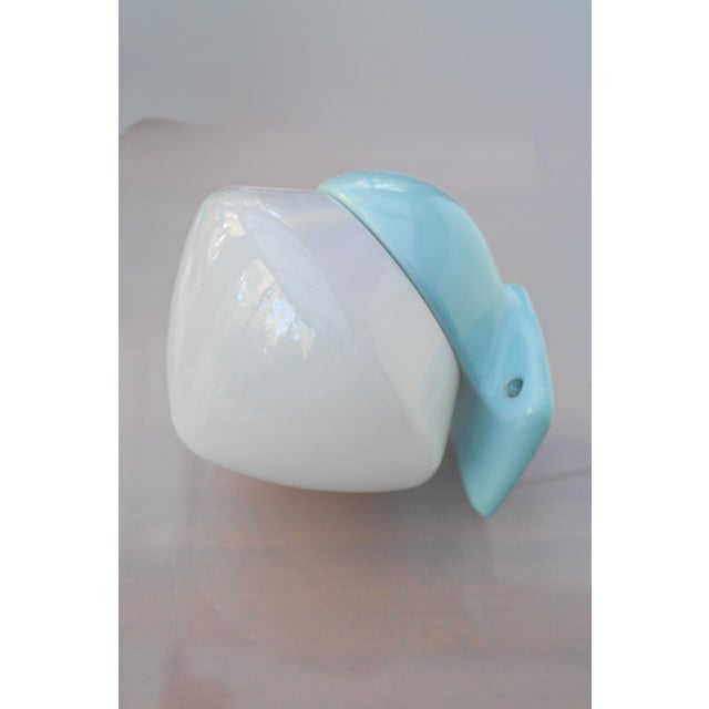 Mid-Century Modern Large Mid-Century Modern Pale Blue Bathroom Sconce from Ifö For Sale - Image 3 of 15