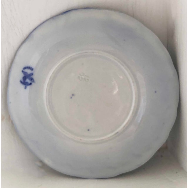 Antique Ridgway Dundee Flow Blue Saucer For Sale - Image 9 of 11