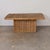 French 1960s Large French Wicker Coffee Table For Sale - Image 3 of 12