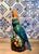 Mid-Century Modern Late 20th Century Vintage Large Parrot Cockatoo on Perch Glazed Ceramic Bird Sculpture in Vibrant Blue and Orange Polychrome For Sale - Image 3 of 10