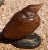 Glass Amalric Walter Henri Berge Pate De Verre Brown Bird Paperweight For Sale - Image 7 of 10