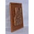 Figurative Hand-Carved Wood Relief Portrait With Leather Backdrop and Oak Frame For Sale - Image 3 of 13