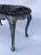 French Provincial Vintage Carved Wood Crushed Velvet Tufted Bench For Sale - Image 3 of 5