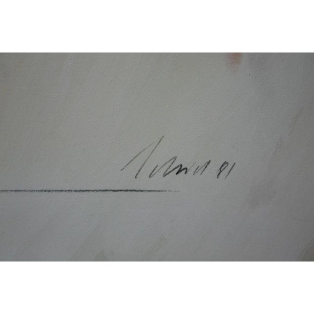 1980s Schmid Heinrich, City View, 1981, Pencil on Paper For Sale - Image 5 of 11