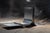 Collision 3.0 floor lamp in solid aluminum & travertine by d´ark atelier limited edition of 10 pieces dimensions: d 35 x w...
