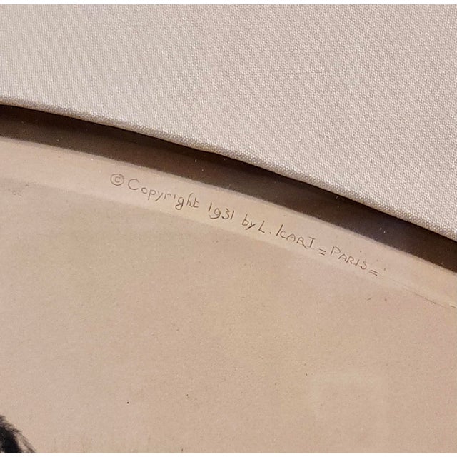 Printmaking Materials Louis Icart - The Woman With the Black Fan -Original 1931 Etching For Sale - Image 7 of 9