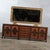 1960’s Italian Gothic Revival Monumental Sideboard With Plastic Accents & Large Gilded Mirror For Sale - Image 6 of 6