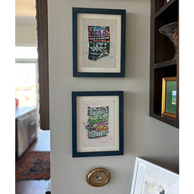 Original giclees with hand painting and signature on recto by the artist, a framed pair. From the artist’s sold out New...