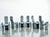 Wood Postmodern Sculptural High-Back Dining Chairs in Abstract Upholstery, Set of 6 For Sale - Image 7 of 15