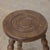 Brown 1950s Tall French Wood Tripod Stool For Sale - Image 8 of 11