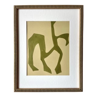 2025 "Eucalipto" Contemporary Botanical Painting on Cotton Paper by Artist r.k. Red For Sale