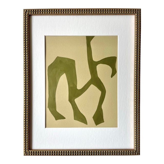 2025 "Eucalipto" Contemporary Botanical Painting on Cotton Paper by Artist r.k. Red For Sale