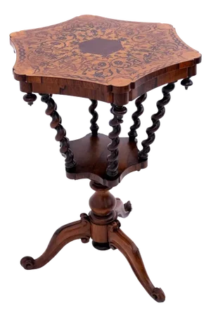 Inlaid Side Table, France, 1880s