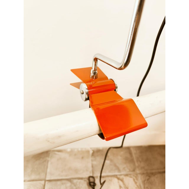 Red Clamp Light in Red Metal For Sale - Image 8 of 18