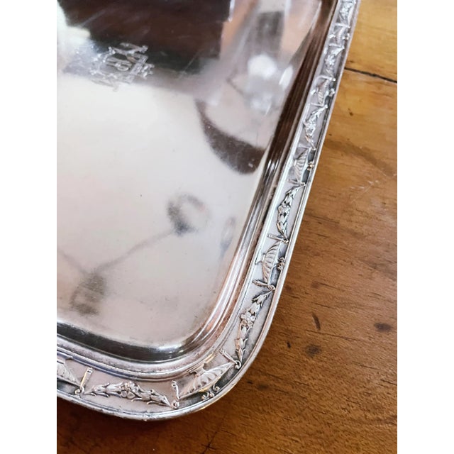 Antique Silver Plated Serving Platter From the Hotel Pennsylvania Nyc For Sale In New York - Image 6 of 9
