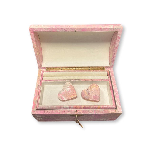 Il Papiro Firenze Marbled Desk Set with Box and Bookends For Sale - Image 4 of 5