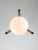 Wood Mid-Century Scandinavian Chrome & Opaline Pendant Lamp, 1960s For Sale - Image 7 of 13