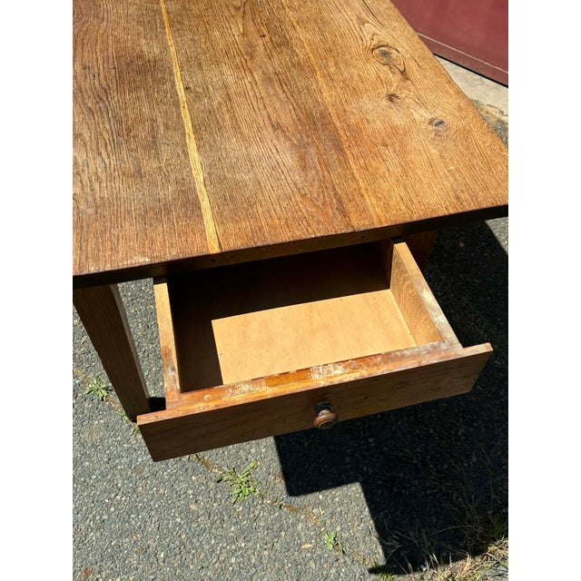 Oak Dining Table, 1950s For Sale - Image 6 of 7