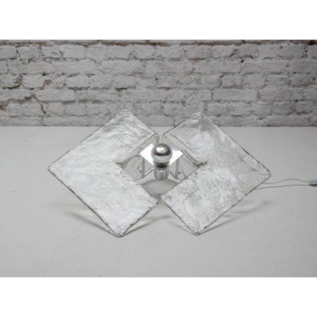 1960s Ice Murano Glass Table Lamp by Alfredo Barbini for Venini, 1960s For Sale - Image 5 of 13