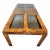 1970's BurlWood Dining Table With Glass Top For Sale