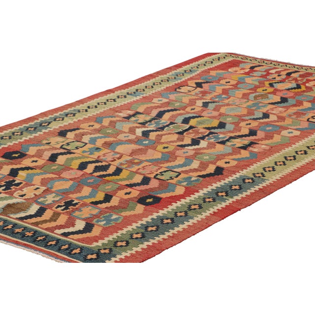 Rug & Kilim Vintage Kilim With Polychromatic Geometric Patterns, From Rug & Kilim For Sale - Image 4 of 7
