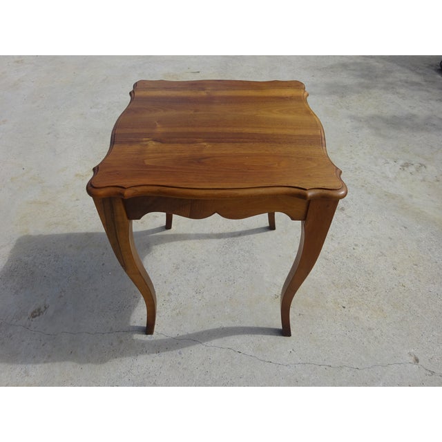 Louis XV Walnut Nesting Tables, 1970s, Set of 3 For Sale - Image 15 of 18