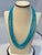 Turquoise 345 Carat Natural Sleeping Beauty Turquoise Necklace, Four Strand 14 Karat Gold For Sale - Image 8 of 18