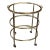 Mid-Century Brass & Glass Oval Bar Cart For Sale