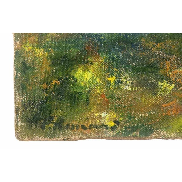 Contemporary Pino Romanò, The Tibet at Ponte Mazzini, Oil Painting, 1990s For Sale - Image 3 of 5