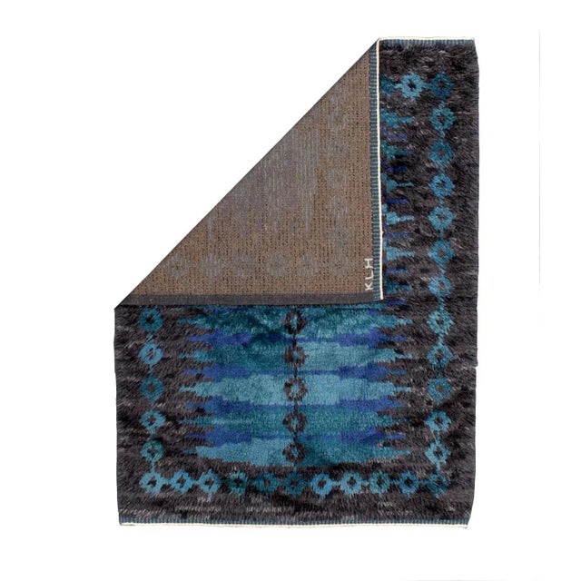 Fine Mid Century Designer European Shag Wool Rug 4’1" x 5’5". &nbsp;A generic, general term referring to French, English,...