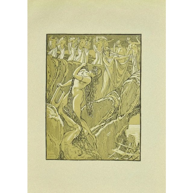 Ferdinand Bac, Bacchantes and Musicians, Original Lithograph, 1922 For Sale